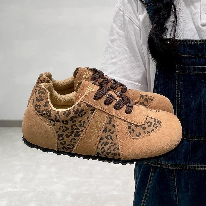 

Frosted ugly cute big head retro leopard print women s season new casual sports shoes 40