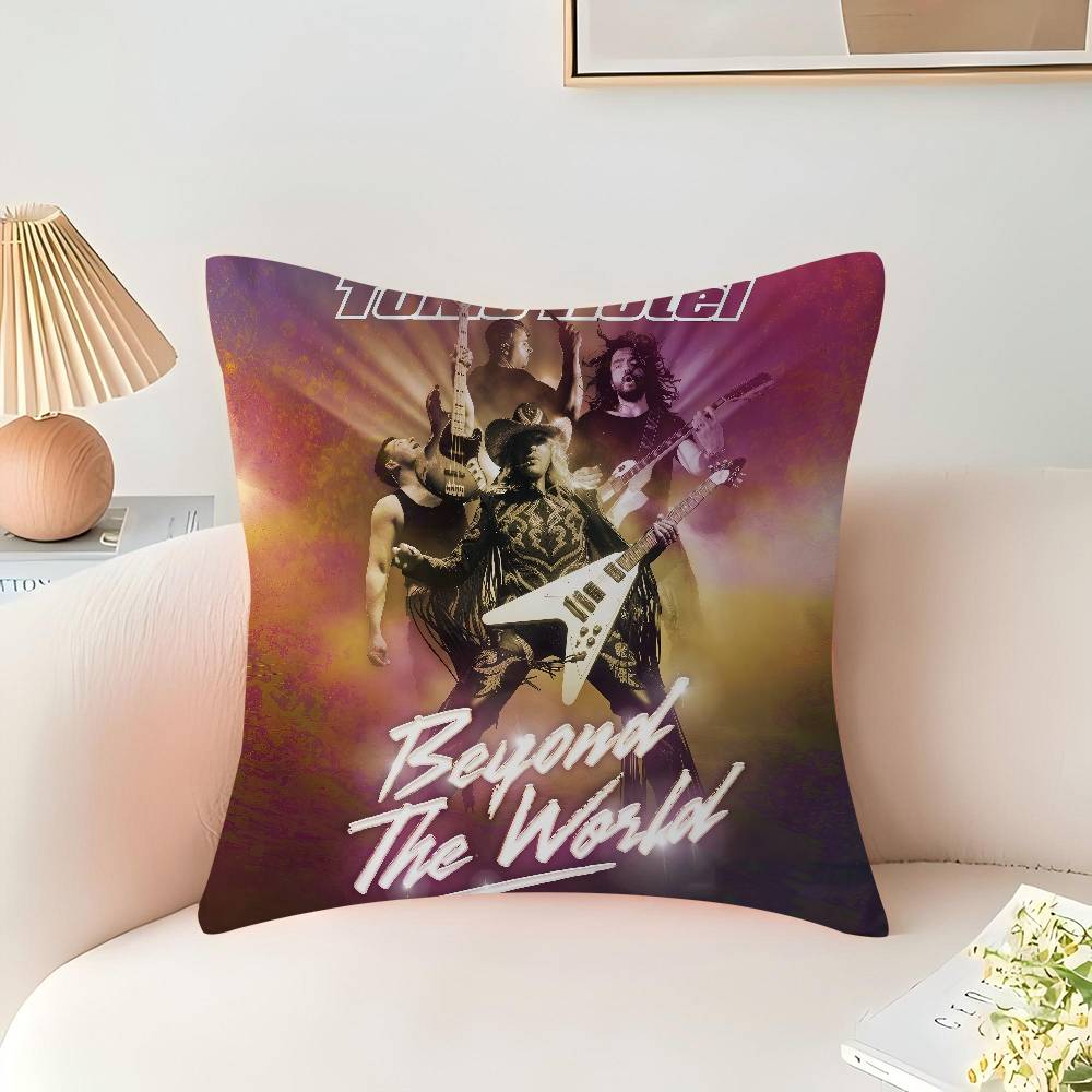 Tokio Hotel 45*45cm Cushion Cover Pillow Cover Decor Pillowcase Home Pillowcase For Couch Pillow