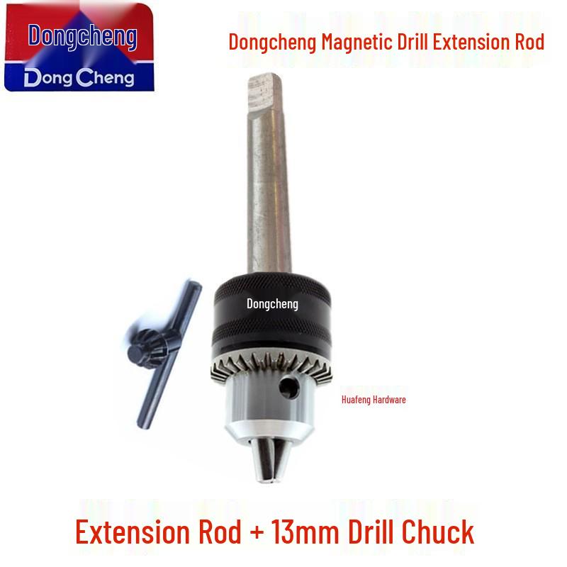 Magnetic Drill Extension Kit: FF-16/FF-23 Base, Rod, Chuck Adapter, Head, Bench Accessories