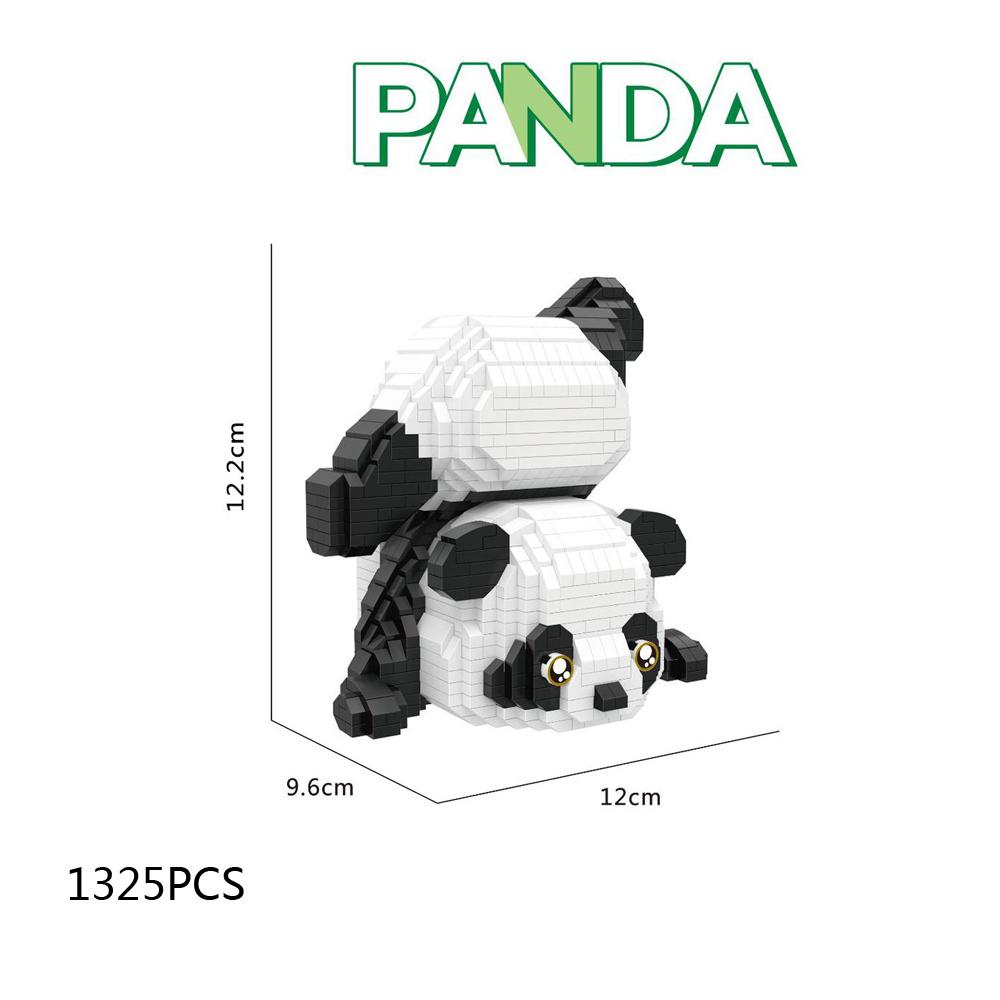 Idea Lovely Animal Nanobricks Micro Diamond Block Panda Rocking Horse Construction Brick Model Educational Toys For Kids Gifts