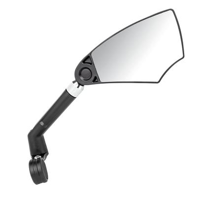 GORIX Fahrrad-Langspiegel Hoch Flach Rückspiegel Seitenrückspiegel für Cross-, Mountain- und Elektrofahrräder Spiegel, Rechts [HD-Sichtbarkeit,