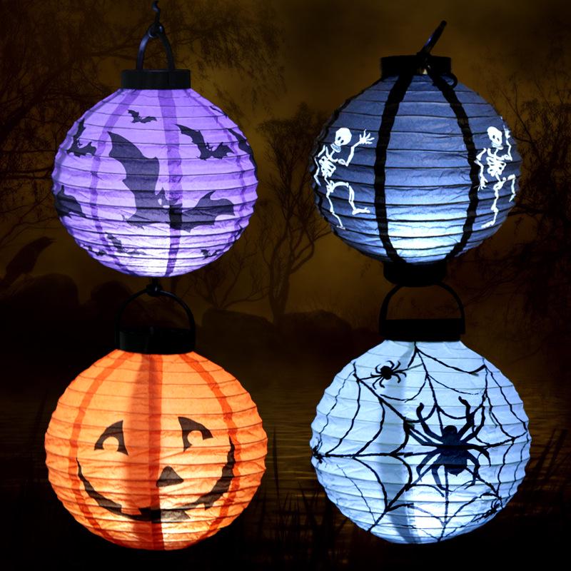 Haunted House Halloween Luminous Pumpkin Ghost Lantern for Halloween Decoration