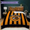 Hull City FC Pattern Bedding uilt Set uilt Cover Pillowcase Home Decoration Birthday Gift (1 * duvet cover + 2 * pillowcase without core)