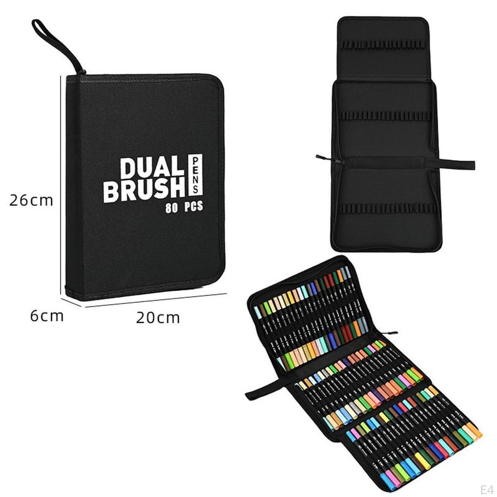 Brush Set, Oxford Case with Zipper And Separate Compartments, Multifunctional Suitable for