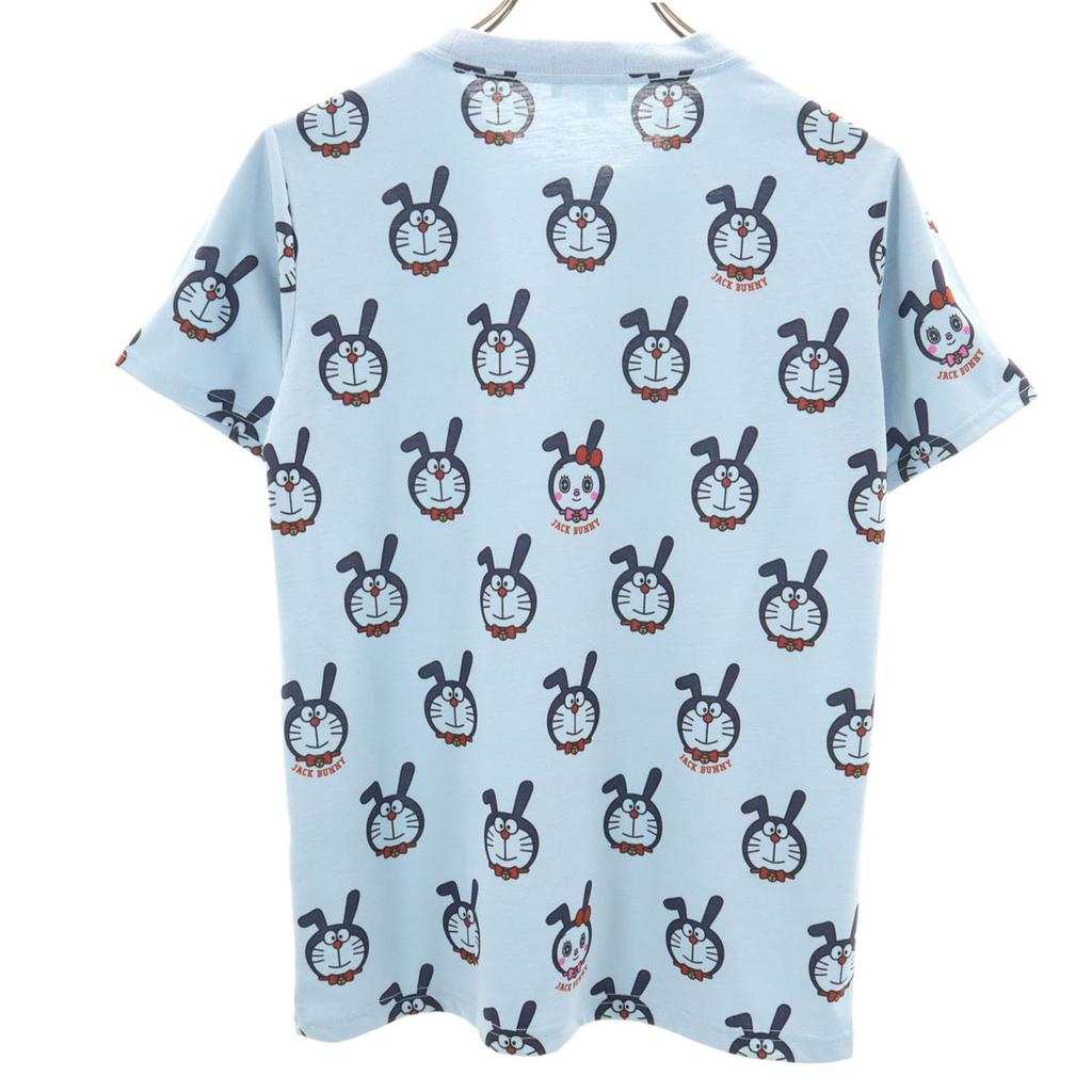 Jack Bunny!! Doraemon Collaboration Overall Handle Short Sleeve T-shirt M Women Used