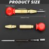 1PC Chrome Vanadium Alloy Steel, Ergonomic Red Handle, Precision Centering for Metalworking & DIY Projects