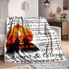 1pc Romantic Anniversary Gift Blanket - Perfect Gift for Birthdays, Christmas & Halloween- Soft, Warm & Versatile Yy250909139