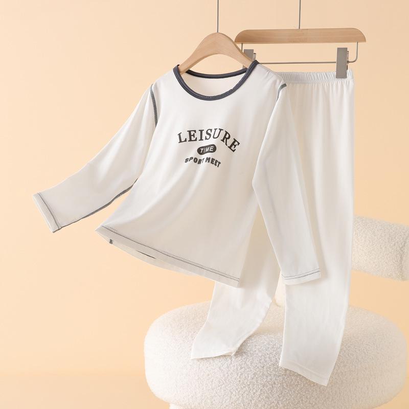 Kids' Underwear & Pajama Set for Boys and Girls - Warm Autumn School Uniform Innerwear for Primary & Middle School Students