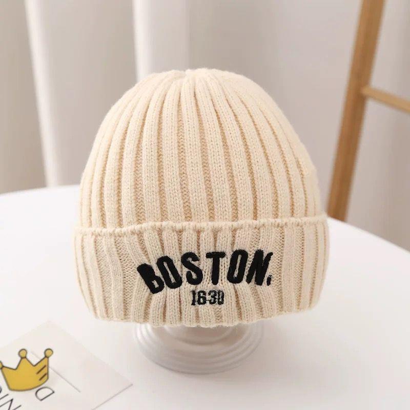 Children's Korean Style Wool Earflap Hat - Warm Windproof Pullover for Autumn & Winter
