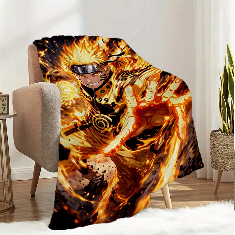 Dark Anime ninja Character Blanket Lightweight Ideal Bedding Blanket Perfect for Travel, Camping, Living Rooms, Offices, Sofas, Fan Christmas gift