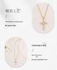 Elegant Zircon Cross Necklace - Luxury Niche Design, Versatile Sweater Chain