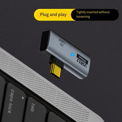 Adaptér typu C Rychlý OTG 10 Gb/s Přenos dat 100W PD Nabíjení USB3.2/Type-C Nabíjecí konvertor
