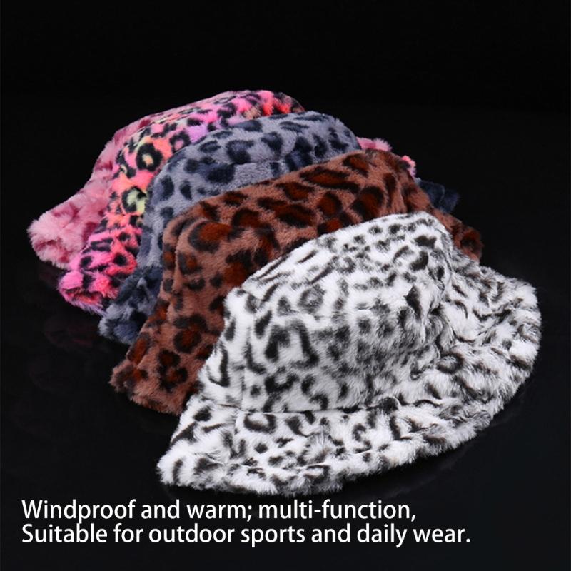 Winter Plush Bucket Hat Warm Fisherman Hat Outdoor Activity Fashionable Hat for Outdoor Activities and Daily Wear