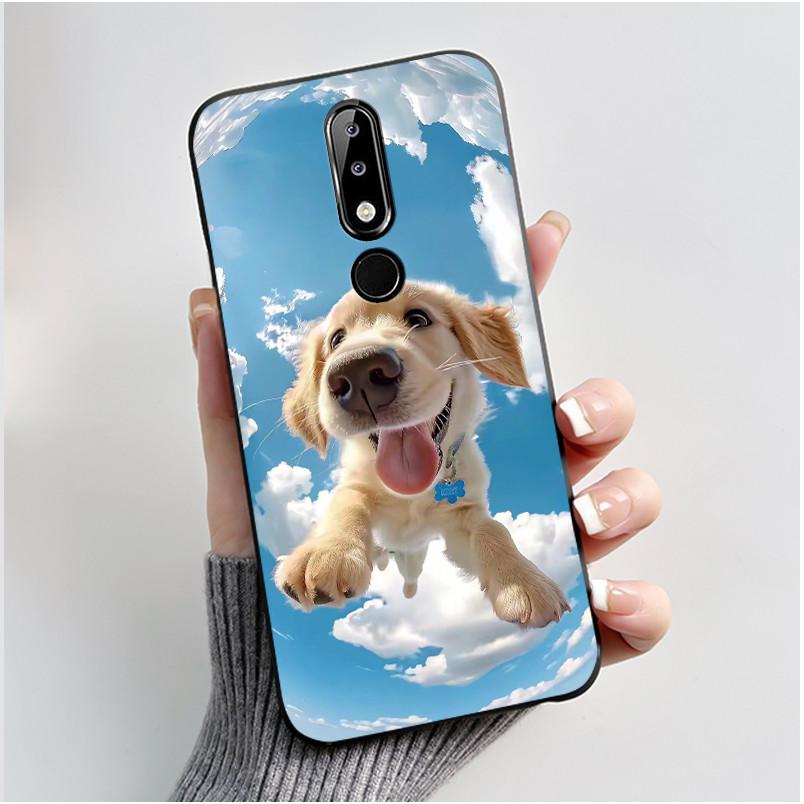 Casing For Nokia 5.1 Plus 6.1 Plus X5 X6 Luxury Dragon Cute Cool Boys Girls Soft silicon Phone Case Back Cover Black Matte Shell