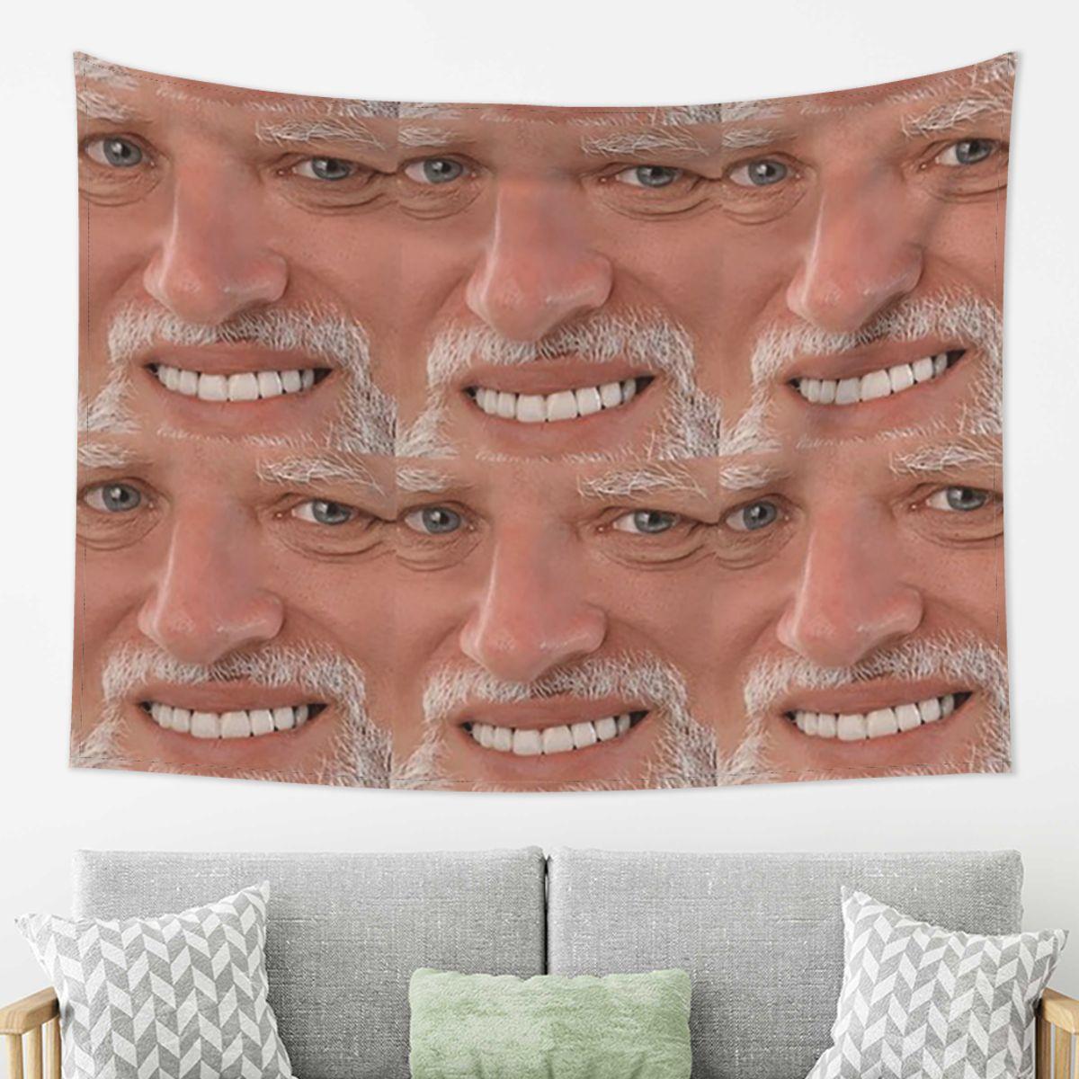 

Hide The Pain Harold Meme Tapestry Wall Hanging Aesthetic Home Decor Tapestries for Living Room Bedroom 74x94cm(29x37in)