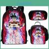 Set Zaino Dragon Ball Con Grande Capacità Zaino Scolastico in Nylon e Astuccio Per Studenti