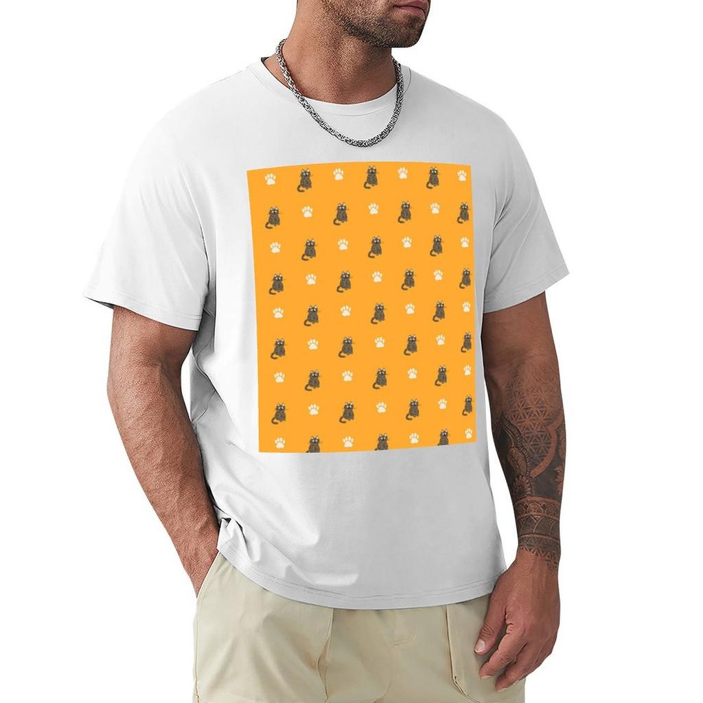 Brown Cat Tshirt Summer Print Short Sleeve Tee