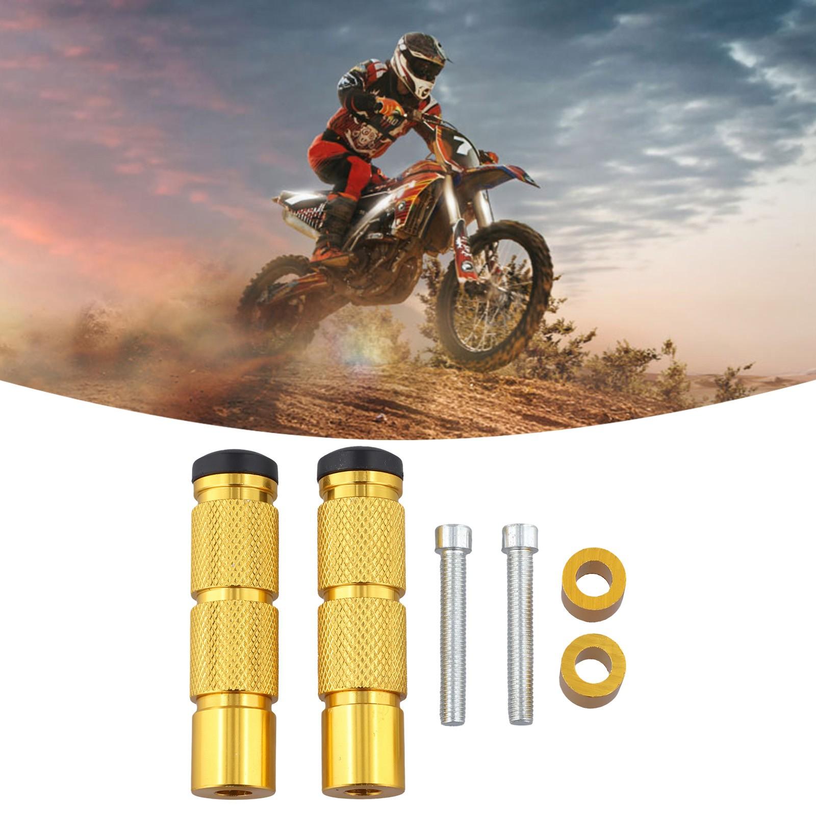 Aluminum Motorcycle Electric Vehicle Foot Pedal Foot Spike Pedal Accessories Gold