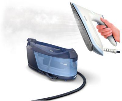 Plancha de vapor Philips PSG6026/20 Serie 6000 - Azul, 1,8 L, 6,5 bar