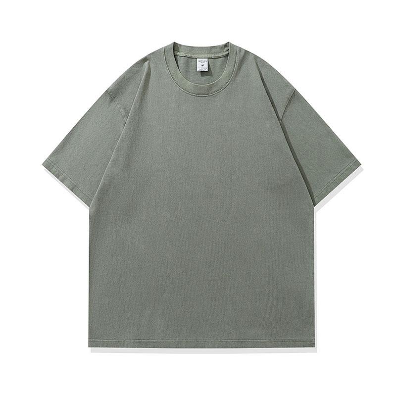 American High Street Retro Old Washed Light Version Short-Sleeved T-Shirt Loose Pod Printing Bottoming T-Shirt Men