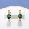 5-Piece New Moroccan Wedding Jewelry  Gold Plated Costume Necklace And Earrings Green Sets African Women Classic Accessories