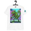 Explore Apparel CHAMELE-OMBIE / Neon Zombie Chameleon White T-Shirt