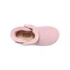 UGG Leather Round Toe Buckle Low Top First Walker Shoes Baby shoes Pink 1143656T-PINK