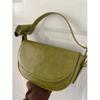 Korean Ins Niche Ultra-fire Bag Women's Retro Oil Wax Leather Saddle Bag Versatile Single Shoulder Oblique Span Bag