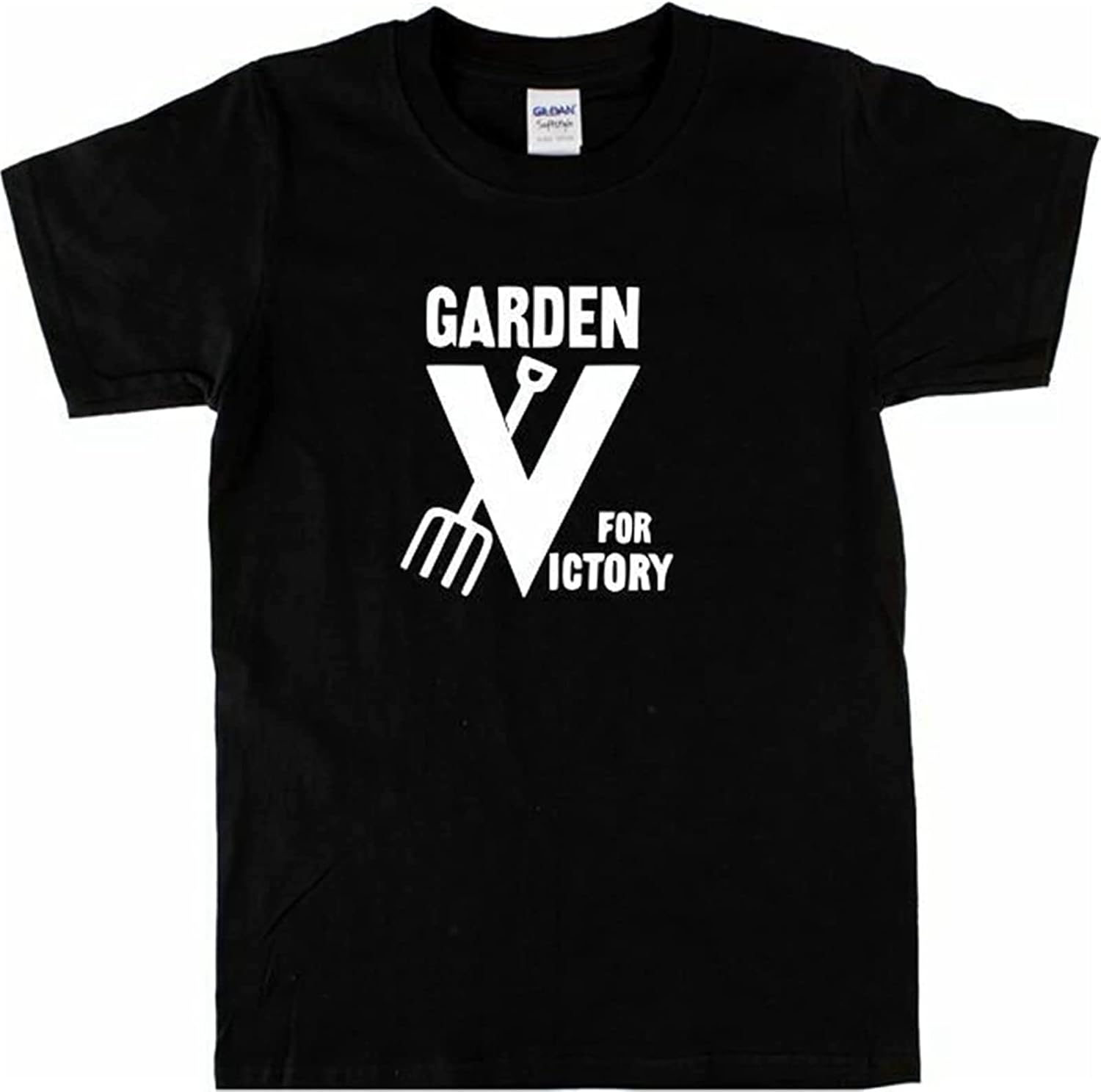 Men s Gardening T Shirt Retro War Time, Garden for Victory Tshirts Mens Womens Ladies Unisex XXL чёрный