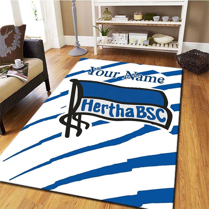 Hertha BSC Custom Name Carpet Rug for Living Room Bedroom Home Sofa Decoration,Kids Play Non-slip Floor Mat
