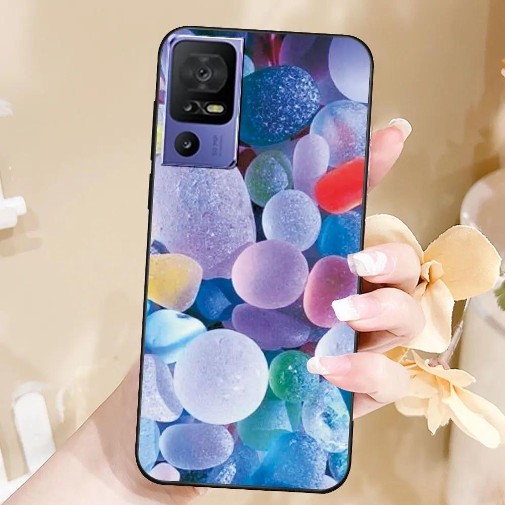 Case For TCL 40 SE Coque TPU Soft Silicone Fashion Phone Funda For TCL 40 SE Back Cover Floral Case Luxury Capa Marble Bumper