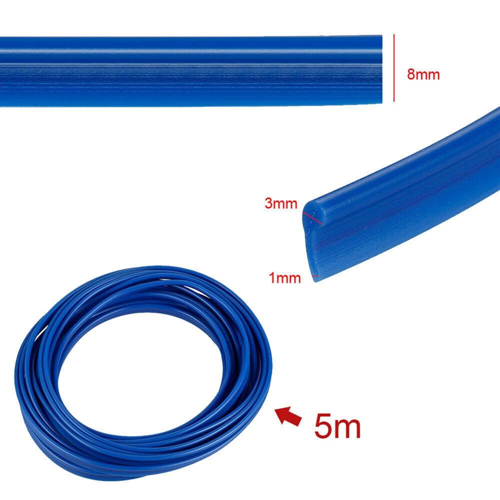 1x Car Interior Decor Blue Point Gap Door Panel Molding Line Accessories-5M