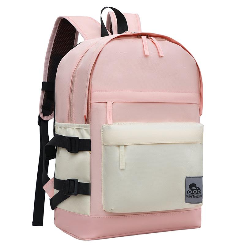 School Bag 2025 New Fashion Outdoor Travel Backpack Versatile Junior High School Student School Bag Large Capacity Outdoor Leisure Backpack