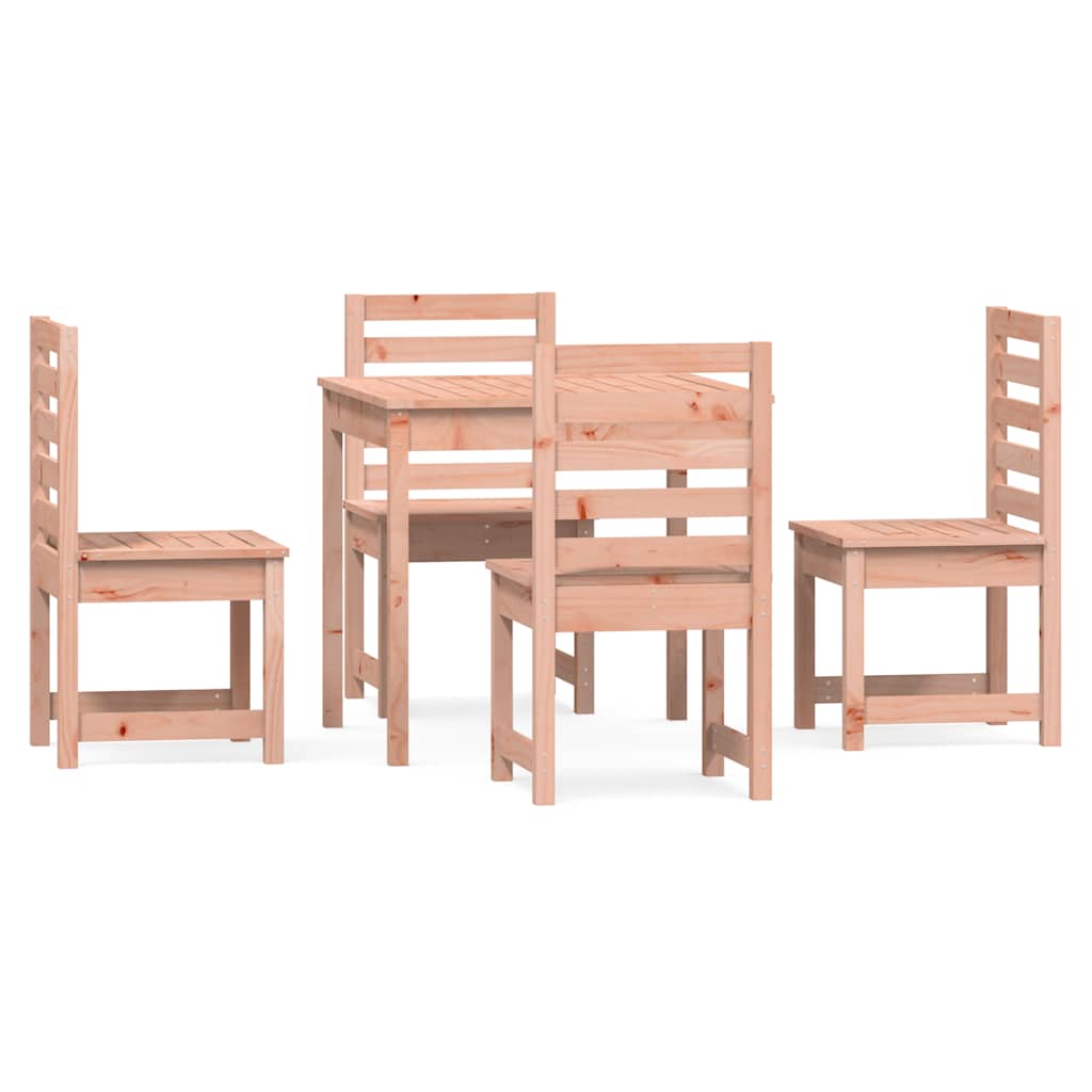 5 Piece Garden Dining Set Solid Douglas Fir Wood