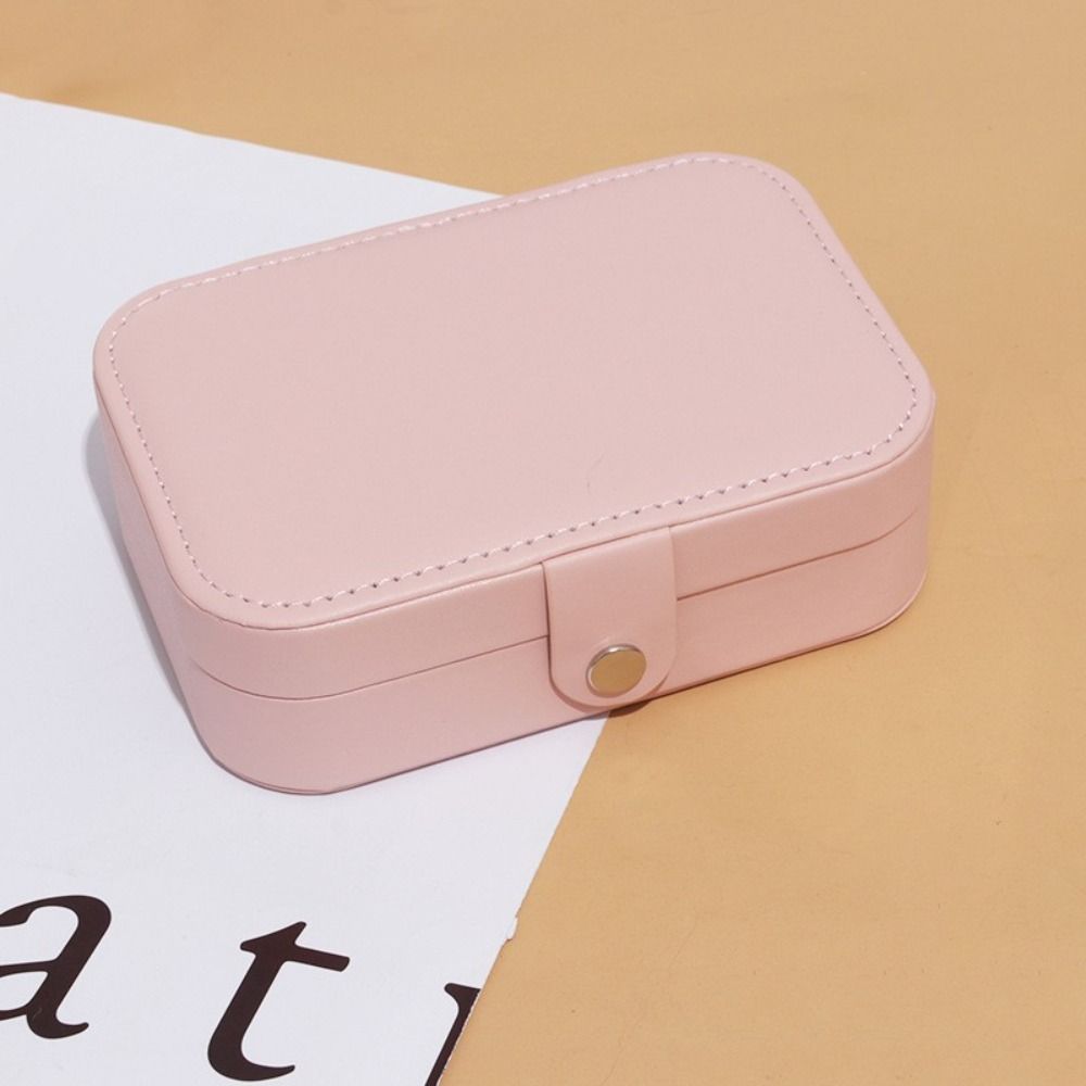 Square Necklace Ring Case Vintage Earring Organizer Lightweight Jewelry Storage Box  Girls