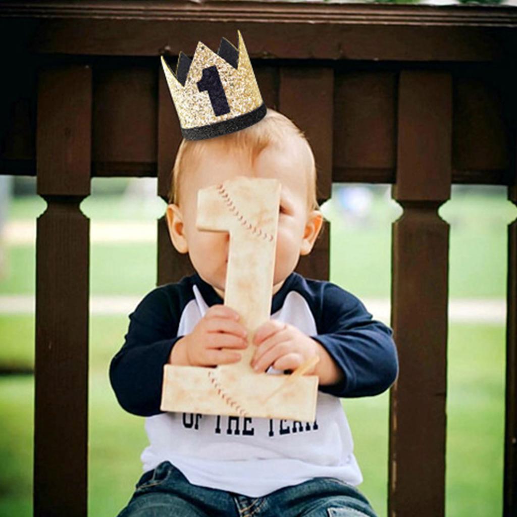 Geburtstagshut, erster Geburtstagspartyhut, Geburtstagskronen-Stirnbänder für Babyjungen 1. Geburtstagsparty-Zubehör