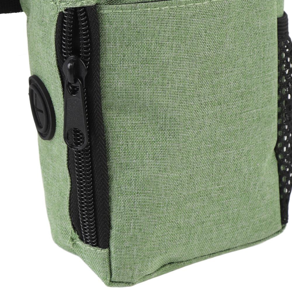 Adjustable Strap Dog Food Pouch Nylon Fabric Dog Waist Pouch Dog Feeding Bag Outdoor Walking