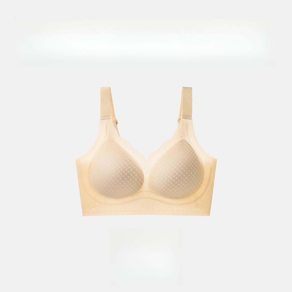 Thin Breathable Bra Women's Comfortable Plus-size Underwear Women's Non-coil Gathering Bra Breathable Non-coil Bra Push Up Bra