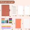Custom Six Ring Budgeting Binder Notebook Planner Cash Savings Binders Wallet A6 Budget Binder With Cash Envelopes