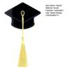 1/2Pcs Hair Clip Mini Graduation Hat Tassel Hairpin with Sturdy Claw Clip Graduation Party Photo Hair Accessory