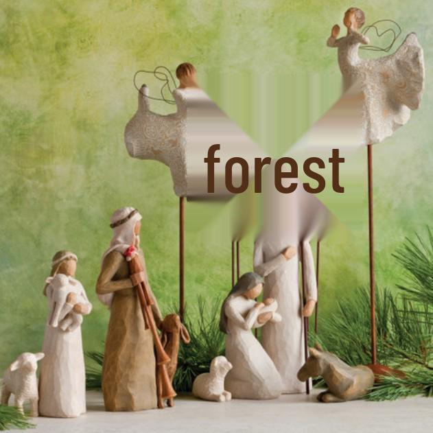 Weihnachtsserie Desktop Harz Krippe Ornament