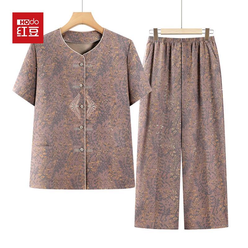 Hodo Women s Elegant Short-Sleeve Two-Piece Summer Set 5XL