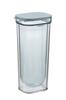 Richell Water Jug Pitcher Cold Water Bottle Jug Barley Tea Pot Blue 1L Double Wall Carafe Transparent Dishwasher Safe 110123