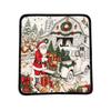 Christmas Coloring Blanket with Watercolor Pens – 130 Cm Velvet Doodle for Kids and Adults, Soft Comfortable Fun Painting Activity
