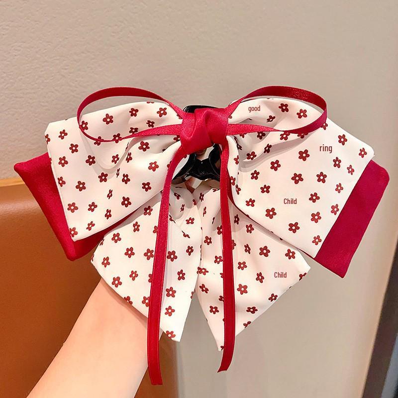 Luxury Starry Sky Rhinestone Bow Hair Clip - Volumizing Shark Clip Accessory