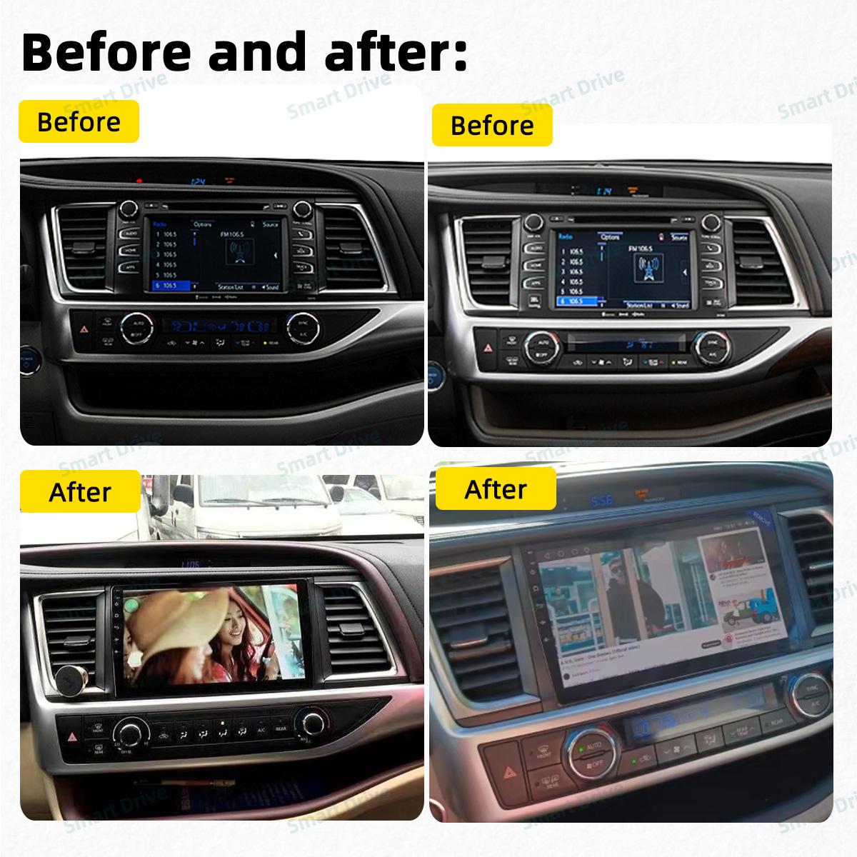 

Автомобільний радіо для Toyota Highlander Kluger XU50 2013 - 2019 2 Din Android Автомобільний мультимедійний плеєр GPS-навігація Carplay Touch Stereo