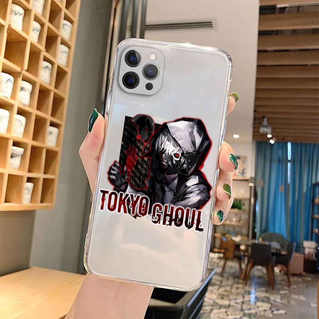Soft Clear TPU Phone Case for IPhone 13 XR X XS 12 11 Pro Max 7 8  Plus SE2 Japanese Anime Tokyo Ghoul Japan Suave Cover Coque