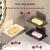DAGO Wall-Mounted Suction Cup Soap Dish 2-Pack