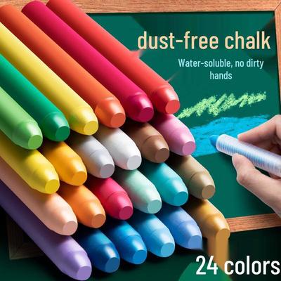 Dustless, Water-Soluble Colored Chalk for Kids and Teachers