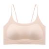 Liquid foundation bra seamless tube top anti-light beautiful back underwear small chest small suspender thin shoulder strap underwear